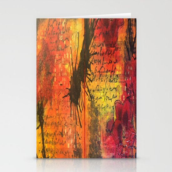 Symphony In Red Stationery Cards