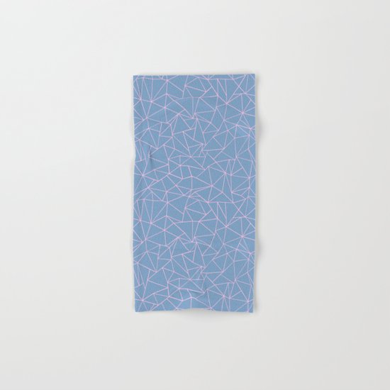 Ab Repeat Hot Pink B Hand & Bath Towel