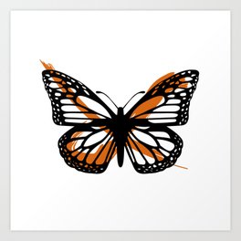 Monarch butterfly Art Print
