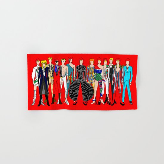 Red Bowie Group Fashion Outfits Hand & Bath Towel