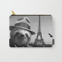 Gentleman Sloth in Paris Carry-All Pouch