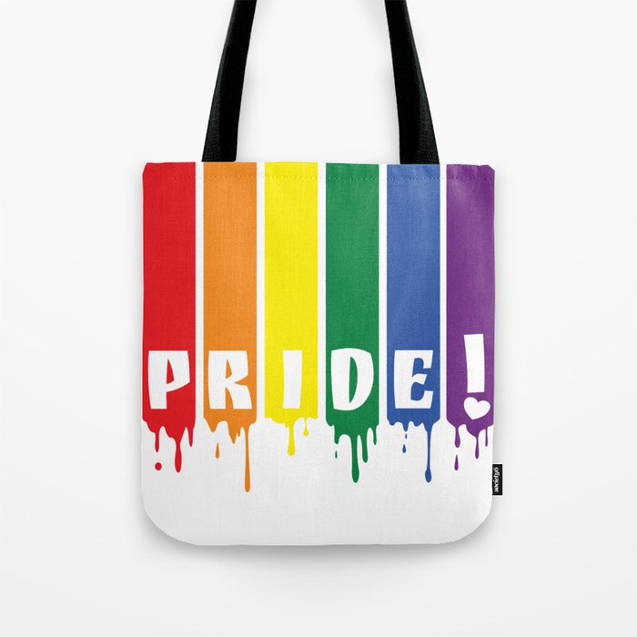Pride Month Wet Color Gay Rainbow  Tote Bag