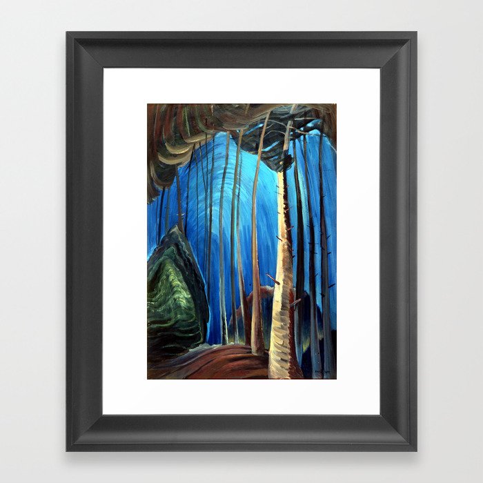 Emily Carr - Blue Sky - Canada, Canadian Oil Painting - Group of Seven Framed Art Print
