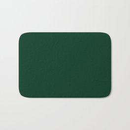 Ultra Deep Emerald Green Color - Lowest Price On Site Bath Mat | Quality, Shade, Solid, Dark, Fashionable, Minimalist, Forest, Graphicdesign, Garden, Cheapest 