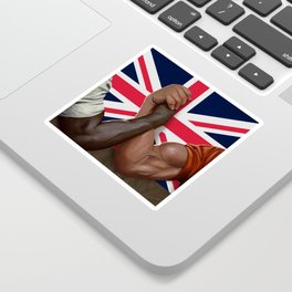 Arnold Predator Handshake UK Flag Sticker