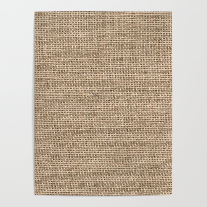 Burlap Texture Poster