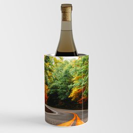autumn road in new england Wine Chiller