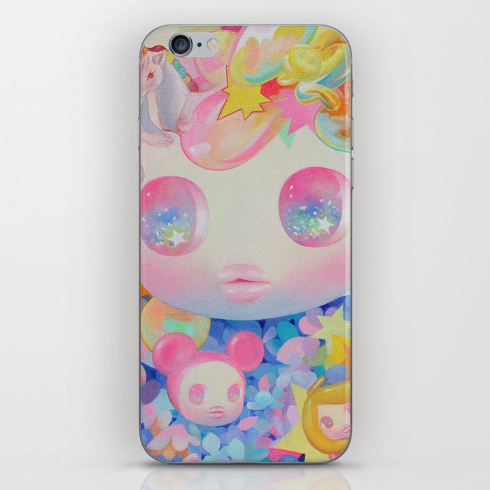 'Let Me Tell You My Dream' cute colorful rainbow art iPhone Skin