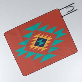 Southwest Indian Tribal Abstract Pattern Picnic Blanket