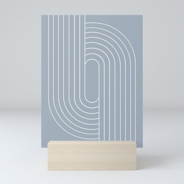 Oval Lines Abstract XLVI Mini Art Print