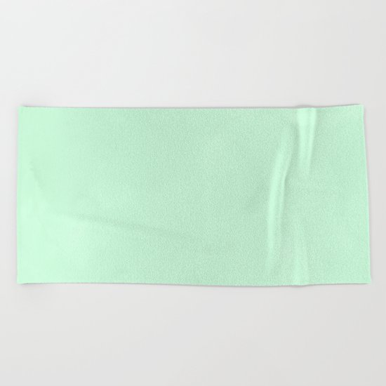 Sea Green Watercolor Beach Towel