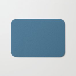 Pratt and Lambert 2019 Monsoon Blue 25-14 Solid Color Bath Mat | Plain, Colour, Classic, Seablue, Darkblue, Bright, Simple, Color, Minimalism, Bold 
