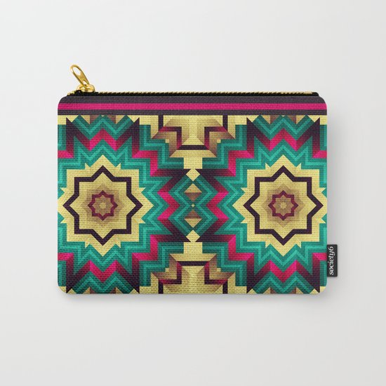 Geometric kaleidoscope with star shapes Carry-All Pouch