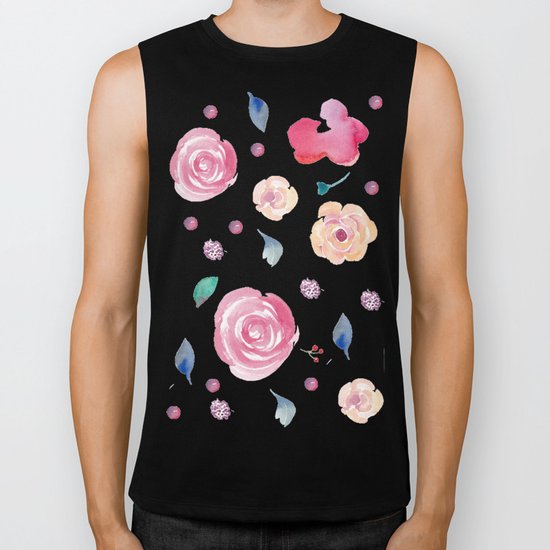 Springtime florals II Biker Tank