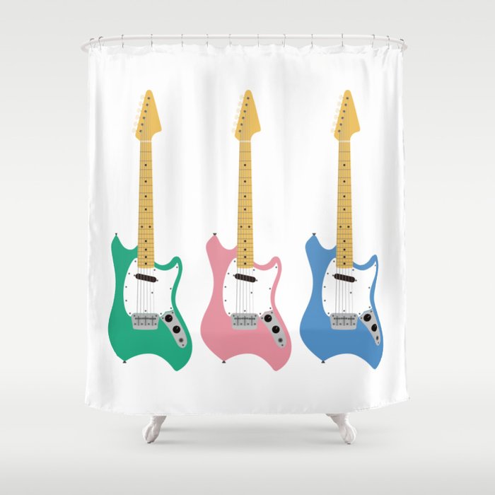 Strumming The Guitar Shower Curtain By Applebeat Society6 Strumming The Guitar Shower Curtain
