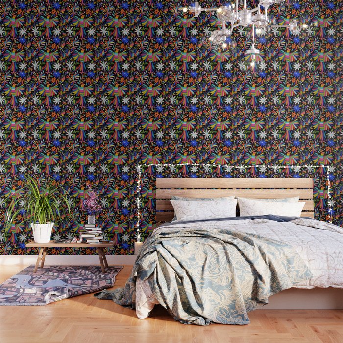 Pajaros Otomi Wallpaper By Sylviedemes Society6