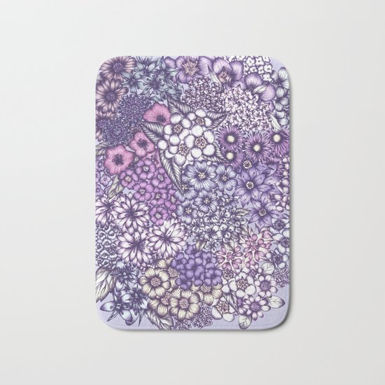 Faded Blossoms Bath Mat