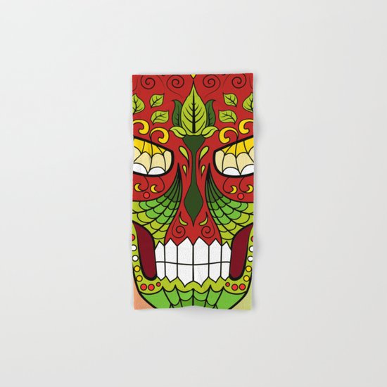 Sugar Skull #12 Hand & Bath Towel