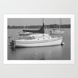 Sailboat | Minneapolis Film Photography | Black and White Art Print