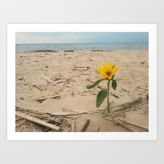 Sun on the Beach Art Print