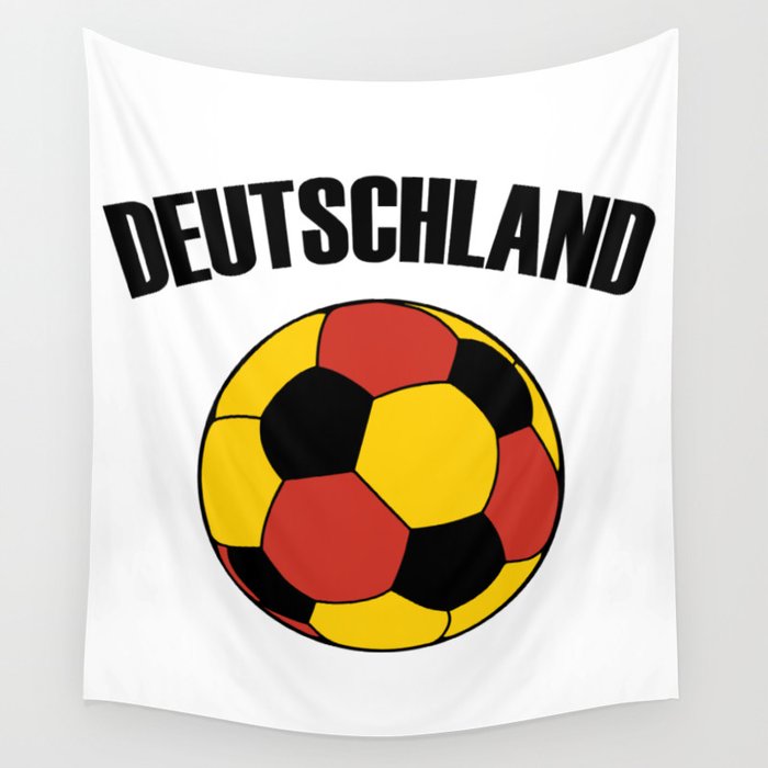 Deutschland Football - Germany Soccer Ball Wall Tapestry