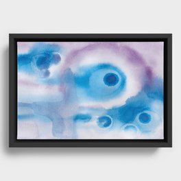 "Blue-Eyed Sun" Original Artwork by DGS Framed Canvas