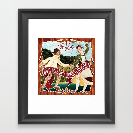 Idle fellows & Merrymakers Framed Art Print