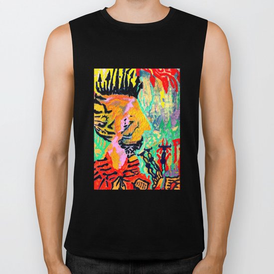 painting selfportrait selfie Biker Tank