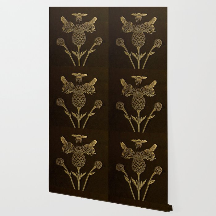 Bee And Thistle Wallpaper By Bluespecsstudio Society6