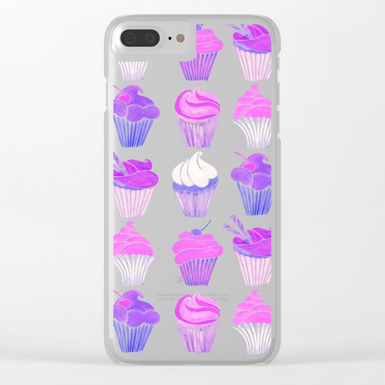 Cupcake Collection – Unicorn Palette Clear iPhone Case