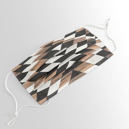Urban Tribal Pattern No.13 - Aztec - Concrete and Wood Face Mask