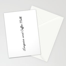 Linguica and Coffee Milk Stationery Cards