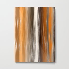 Orange Metal Print | Light, Brown, Colorful, Mix, Abstract, Dryoil, Cream, Painting, Digital, Day 
