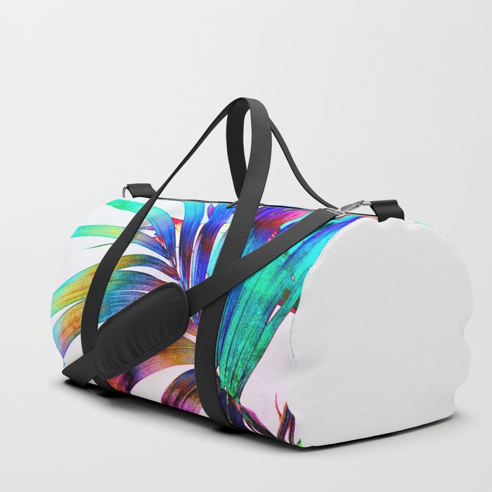 Multicolor Palm Leaf Duffle Bag