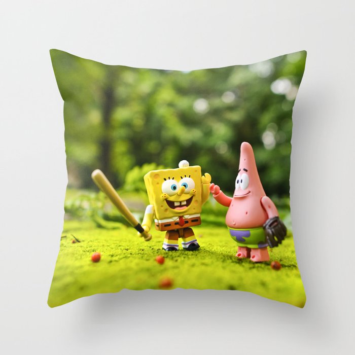 Spongebob & Patrick Throw Pillow