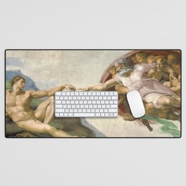 Michelangelo - The Creation of Adam Desk Mat