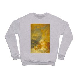 Joseph Mallord William Turner A Disaster at Sea Crewneck Sweatshirt