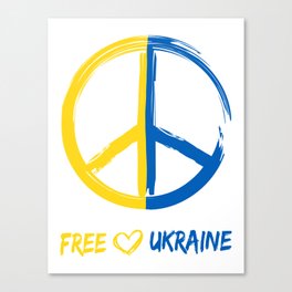 Free Love Ukraine Canvas Print