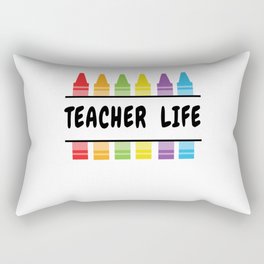 Teacher Life Educator Teaching Teachers Day Rectangular Pillow