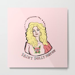 Dolly Parton Metal Print | Digital, 9To5, Pin Up, Religion, Mystical, Watercolor, Vintage, Pop Art, Dollyparton, Saint 