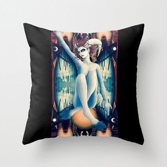 Baphomet Deck Throw Pillow