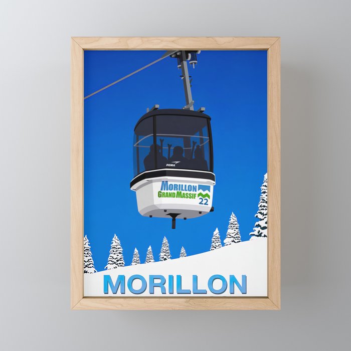 Morillon Ski Framed Mini Art Print