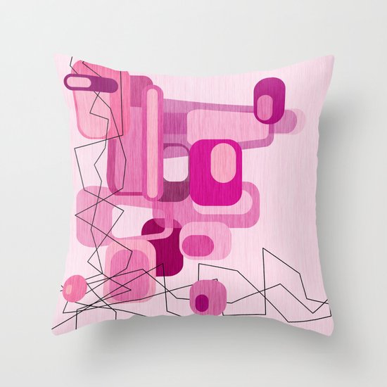 In The Pink Throw Pillow