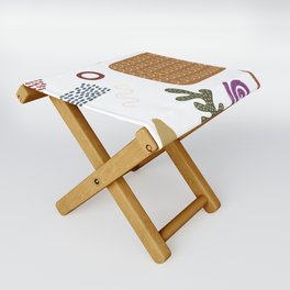 Abstraction Folding Stool