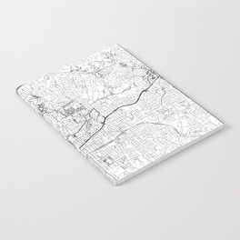 Atlanta White Map Notebook