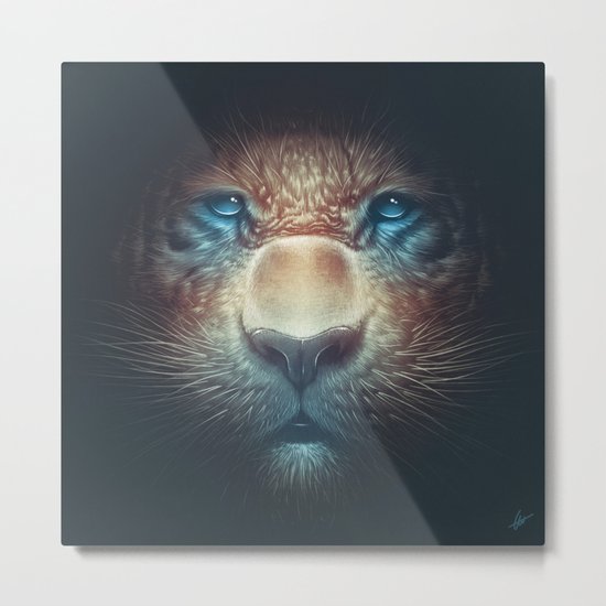 Red Tiger Metal Print