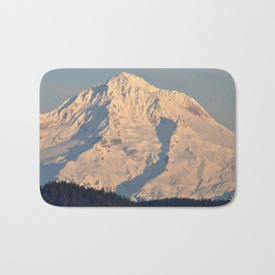 Twilight Over Mount Hood Bath Mat