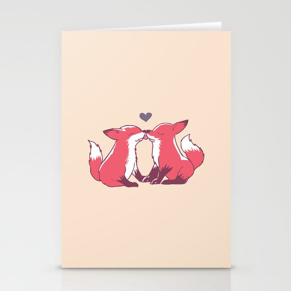 Fox Kisses Stationery Cards