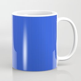 Cobalt Blue and White Pinstripe  Coffee Mug
