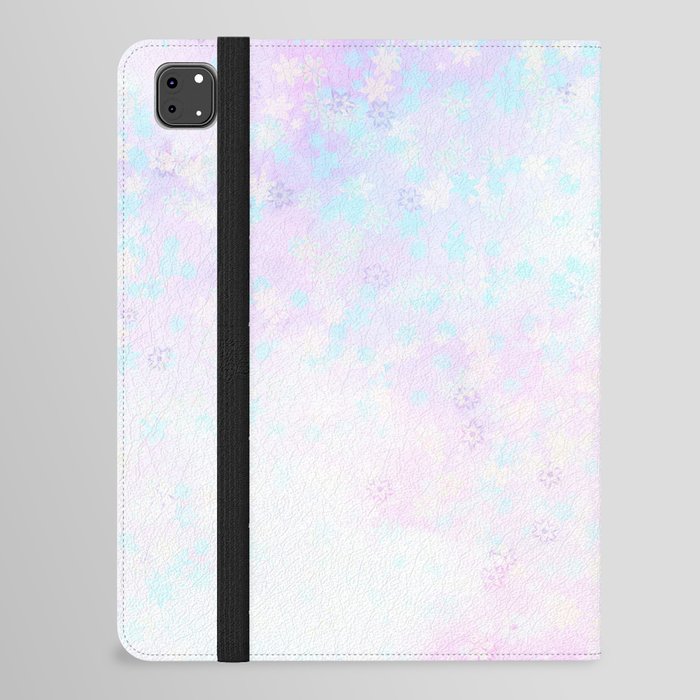 Elegant floral pastel rainbow iPad Folio Case